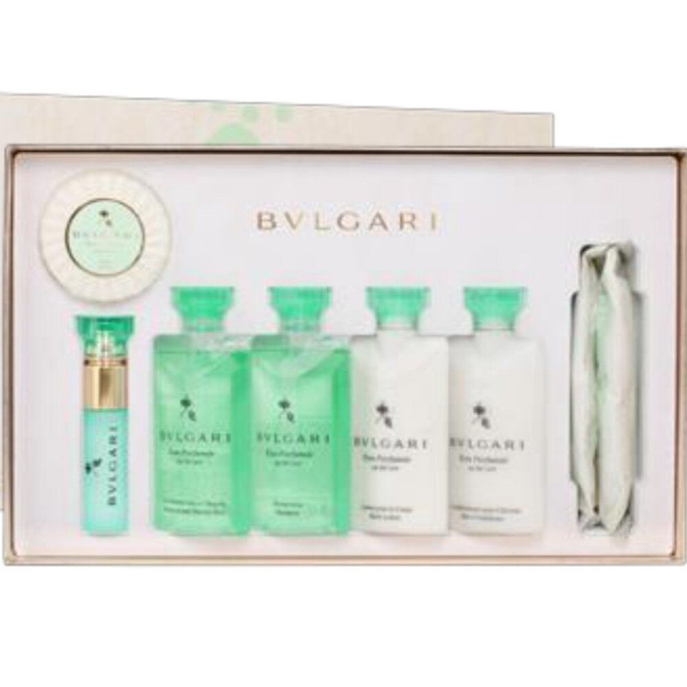 Bvlgari 8 pcs Gift Set Eau Parfumee au the Vert  NEW - Picture 2 of 7